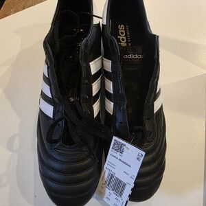 Adidas Black and White Soccer Cleats